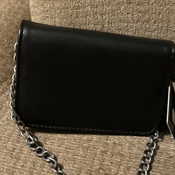 ED HARDY Love Crossbody Wallet Chains Skull Black Mini Bag Wallet Cute Small - Picture 10 of 13